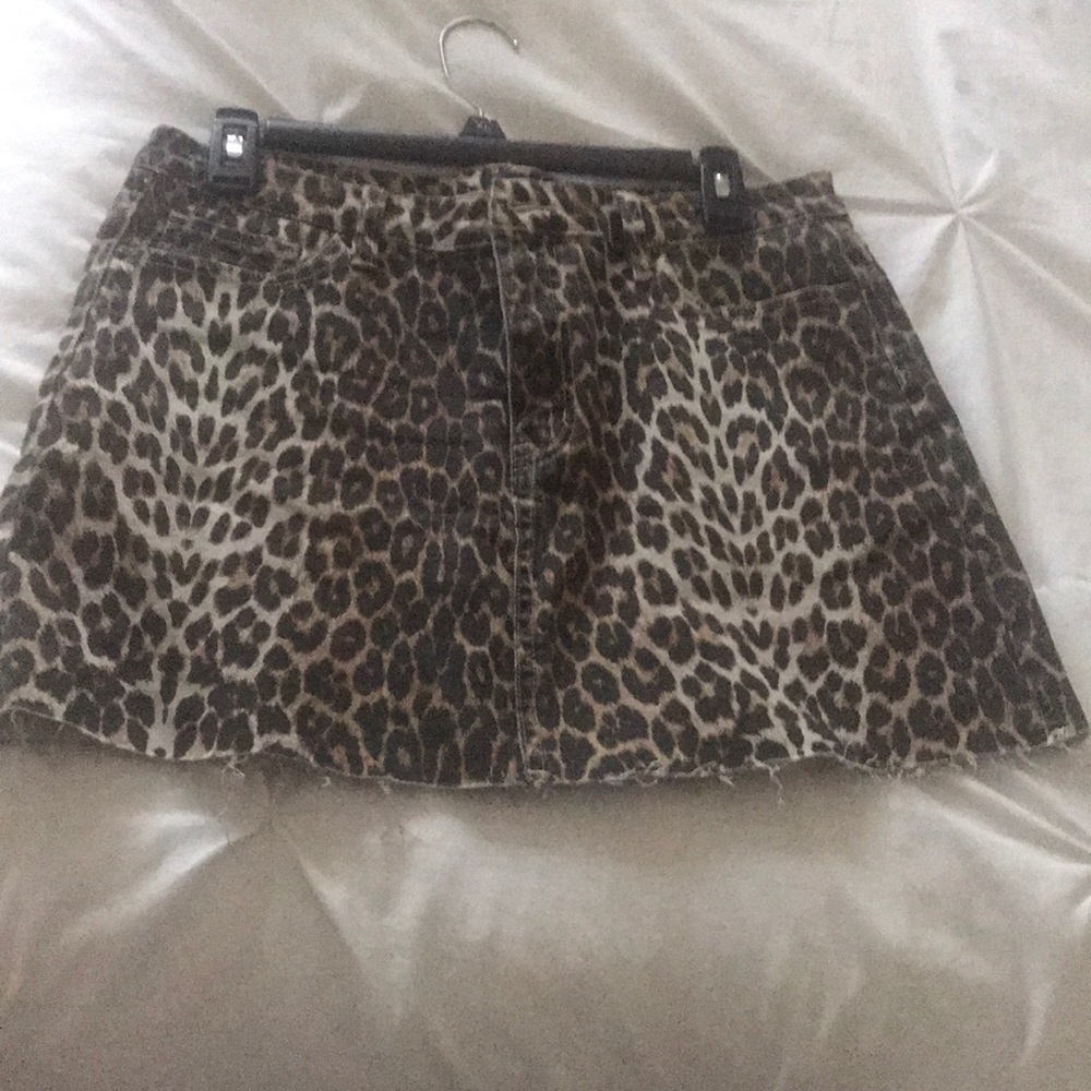 Cheetah print skirt